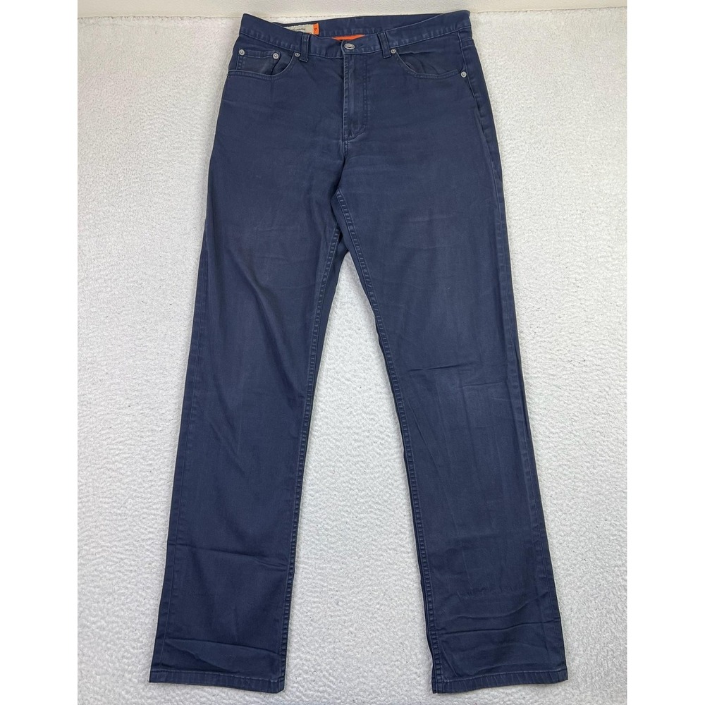Faconnable F40 Mens Jeans 35x35‎ Blue Regular Straight Stretch Denim Pants